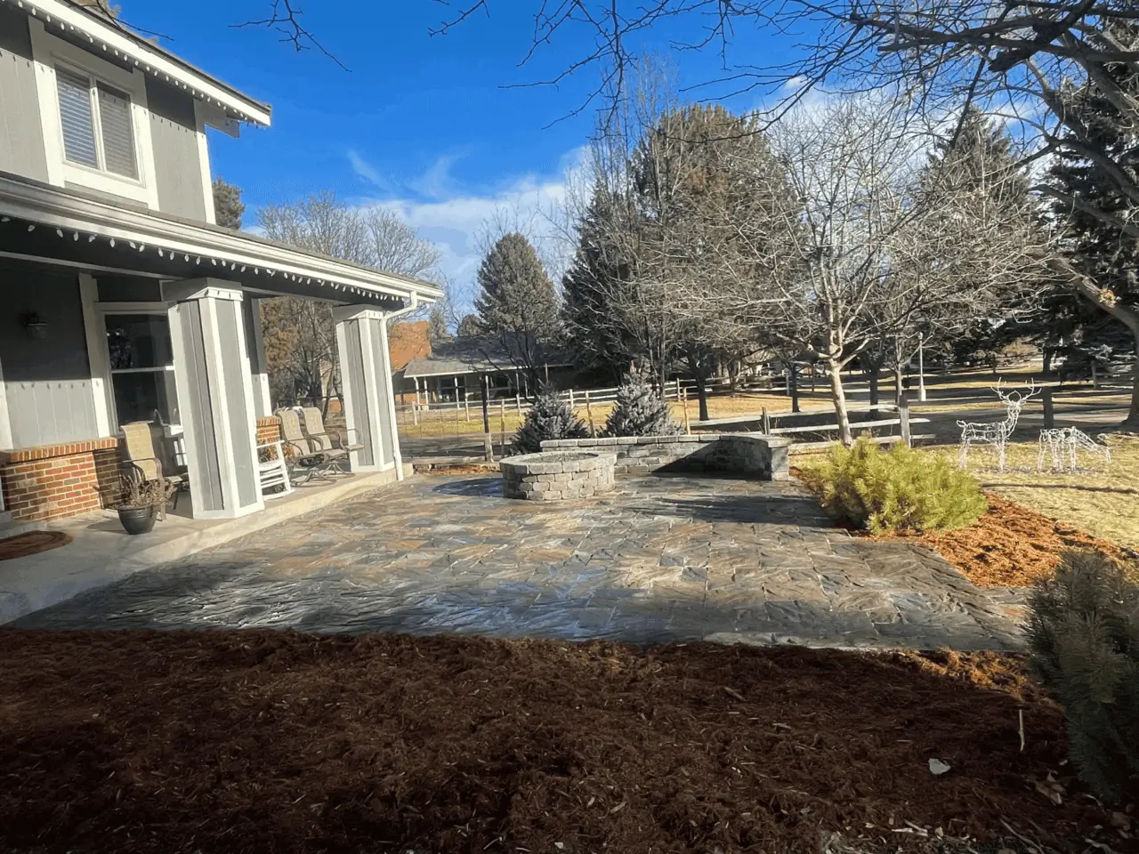 Omni Landscape and Sprinkler - Paver Patio - Backyard