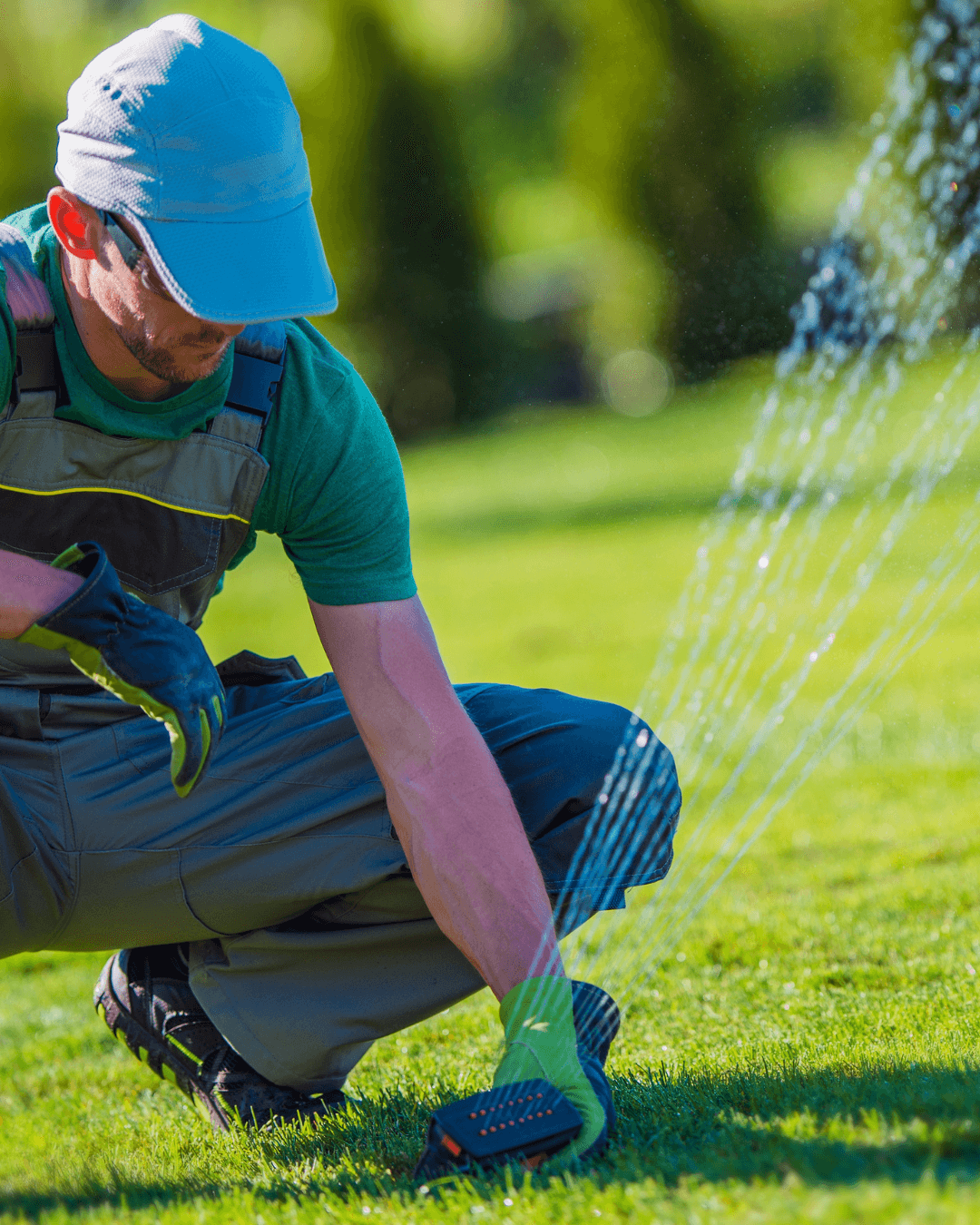 Castle Pines sprinkler service technician.
