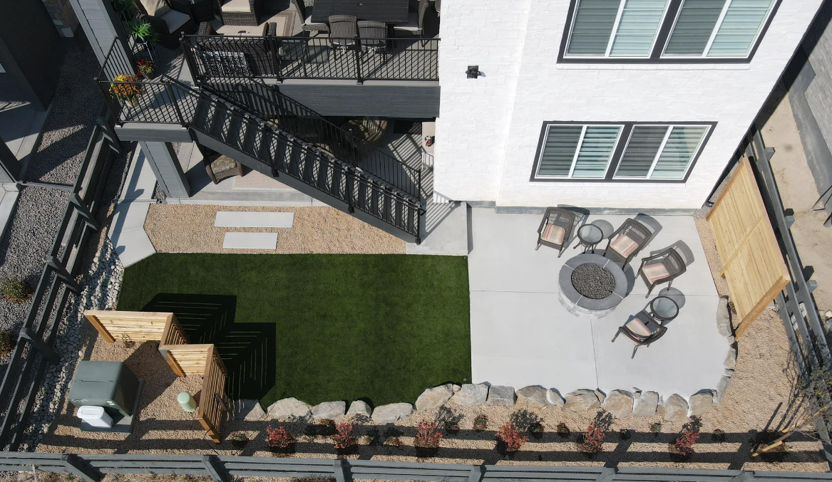 Landscape designed and installed by Omni Landscape in Centennial