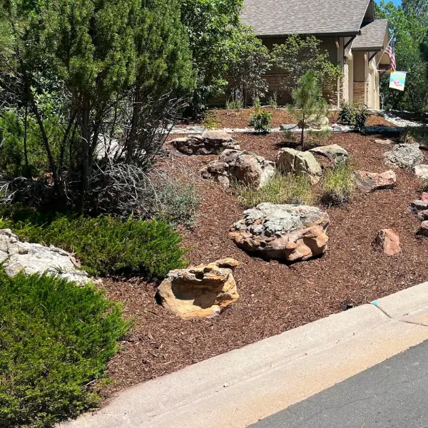xeriscape mulch beds and native plantings xeriscape mulch beds and native plantings