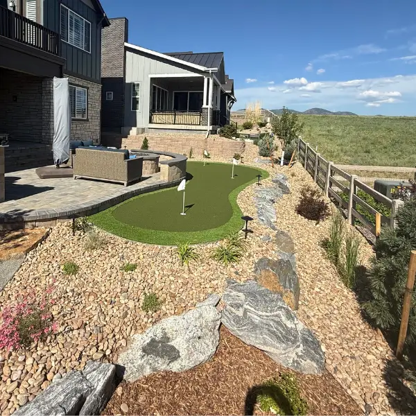 xeriscape rock beds and putting green xeriscape rock beds and putting green